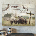 Today I Choose Joy - I Still Believe In Amazing Grace - Bible Verse Canvas - Scripture Canvas Wall Art