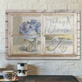 Bible Verse Wall Art Canvas - Beautiful Flower - Today I Choose Joy Canvas