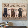 Jesus Landscape Canvas Print - God Wall Art Labrador - God Says You Are