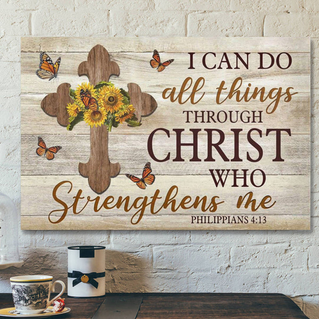 I Can Do All Things Through Christ Philippians 413 Canvas Wall Art 