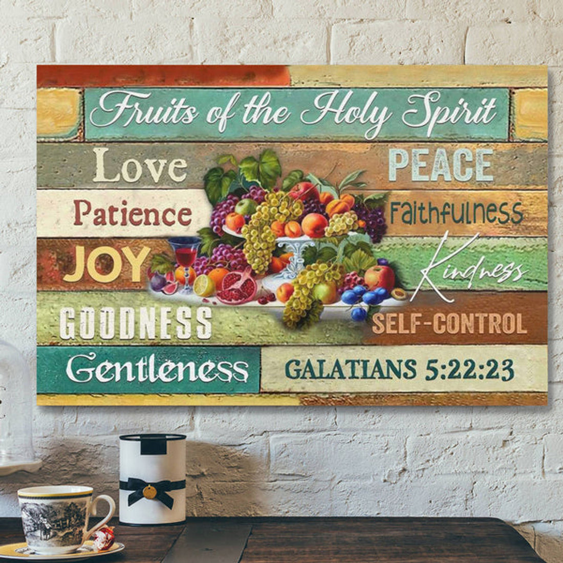 Fruits Of The Spirit Wall Art - Fruit Of The Spirit Canvas Art - Christian Canvas - Fruits Of The Holy Spirit Art For Decoration 