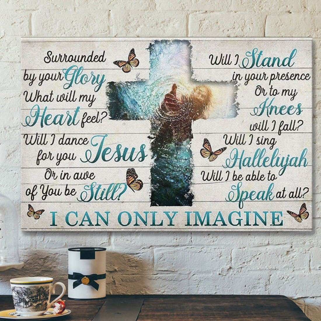 I Can Only Imagine - Jesus Canvas Wall Art - Jesus Landscape Canvas Print 