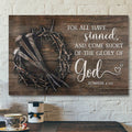 God Canvas Prints - Jesus Canvas Art - Bible Verse Wall Art For All Have Sinned Canvas Print