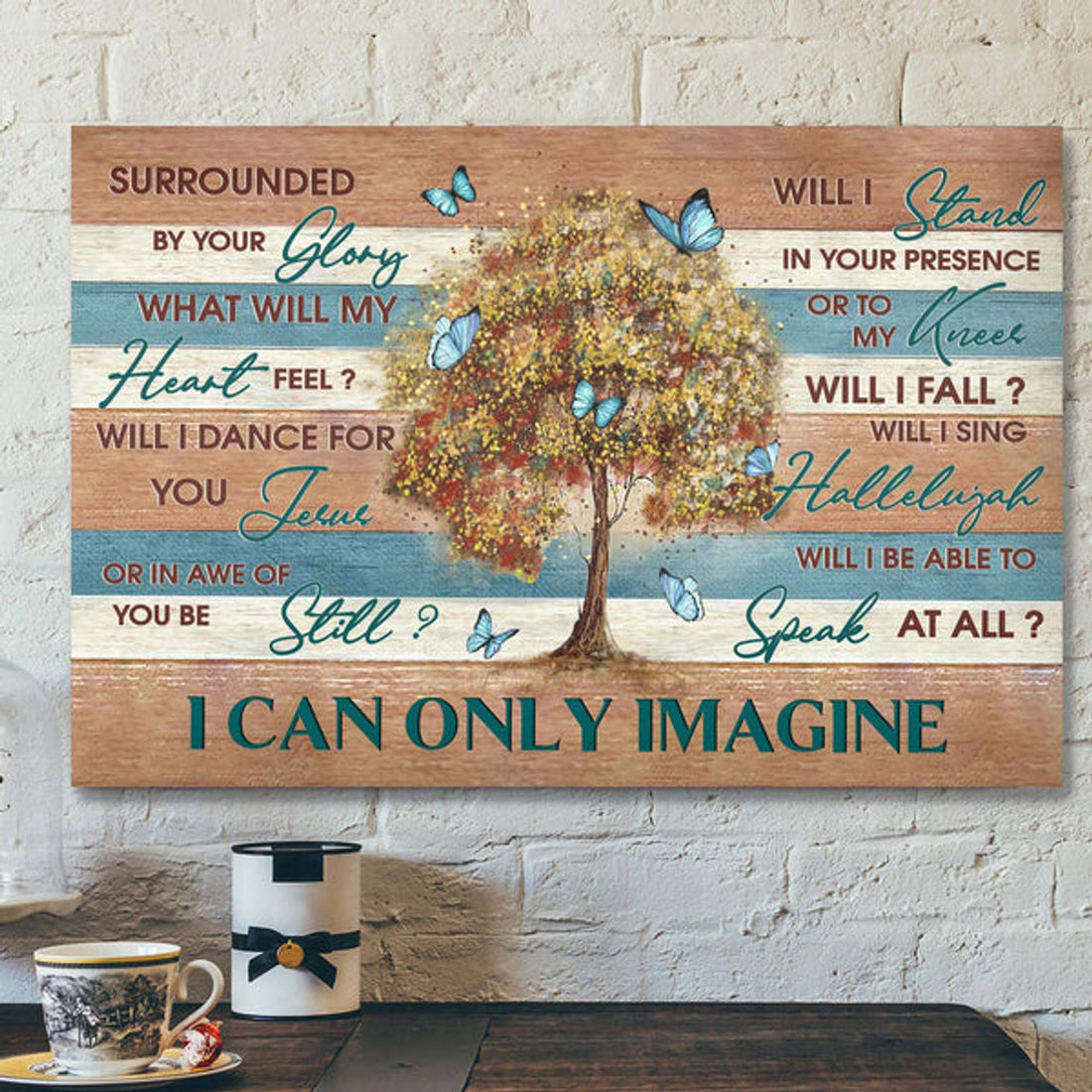 Beautiful Tree - I Can Only Imagine Canvas Wall Art - Bible Verse Canvas