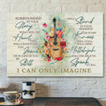 God Canvas Prints - Jesus Canvas Art - I Can Only Imagine Song Lyrics Wall Art Canvas - Christian Wall Art