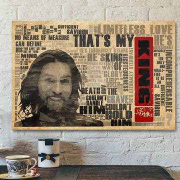 God Canvas - Bible Verse Canvas - Unique Christian Canvas - That Is My King - Scripture Canvas
