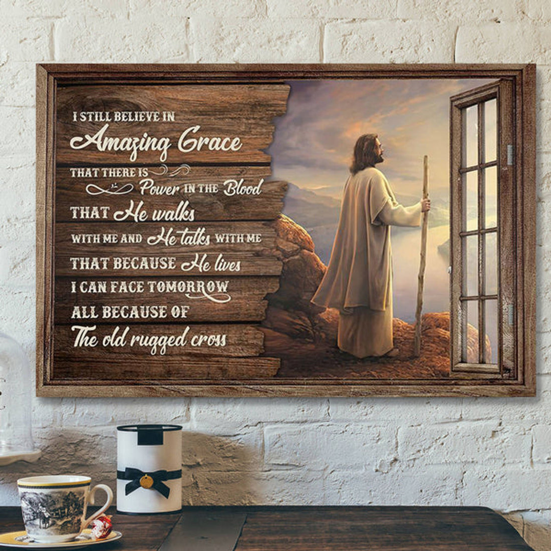 Jesus God Landscape Canvas Prints - Jesus Wall Art - I Still Believe In Amazing Grace