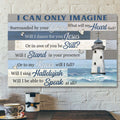 Christ Lighthouse - I Can Only Imagine Canvas Wall Art - Bible Verse Canvas - Scripture Canvas Wall Art
