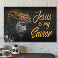 Jesus Is My Savior Canvas Wall Art - Bible Verse Canvas - Scripture Canvas Wall Art