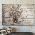 Bible Verse Wall Art Canvas - Heaven - Signs From Heaven Show Up To Remind You Love Never Dies Canvas