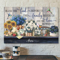 Bless The Food Before Us And The Love Between Us Canvas Wall Art - Bible Verse Canvas - Scripture Canvas Wall Art