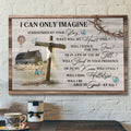 The Cross And Farm - I Can Only Imagine - Bible Verse Canvas - Scripture Canvas Wall Art