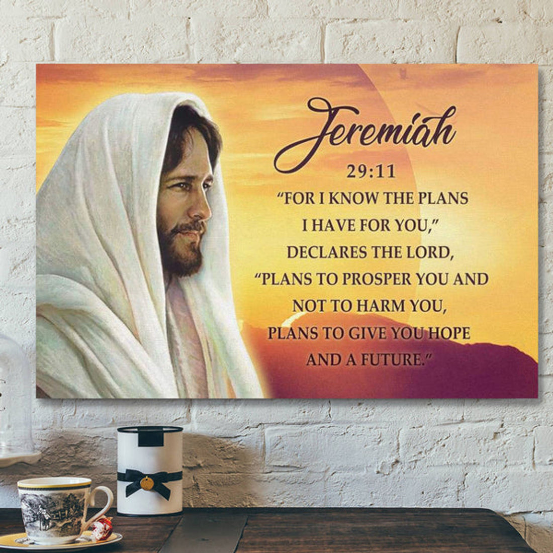 God Canvas Prints - Jesus Canvas Art - Jeremiah 2911 For I Know The Plans I Have For You Canvas Wall Art