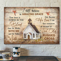 Cardinal And The Church - Because He Lives I Can Face Tomorrow - Bible Verse Canvas - Scripture Canvas Wall Art
