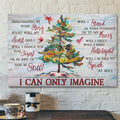 Bible Verse Canvas - Cardinal And Stunning Tree - I Can Only Imagine Canvas Wall Art - Scripture Canvas Wall Art