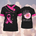 FUNSTUFFPRINT Healthcareworker Breast Cancer Awareness Shirts, Personalized Name 3D T-Shirt Tad (Non Workwear) 3D T-shirt
