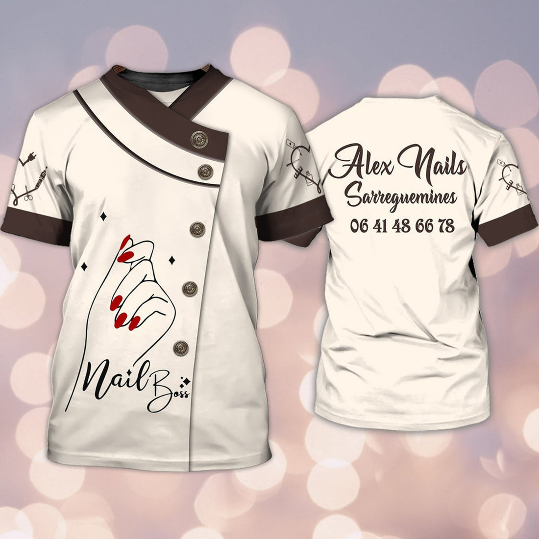 FUNSTUFFPRINT Alex Nails 3D T-Shirt Tad 3D T-shirt