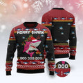 FUNSTUFFPRINT Mommy Shark Christmas Ugly Christmas Sweater, Christmas Sweater, Ugly Sweater, Funny Xmas Sweaters Ugly Sweater