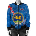 FUNSTUFFPRINTI Mongolia Christmas Coat Of Arms Women 3D Bomber Jacket