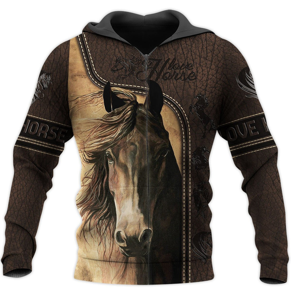 FUNSTUFFPRINT Horse 3D All Over Printed Hoodie For Men Love Horse 3D Hoodie and Zip Hoodie