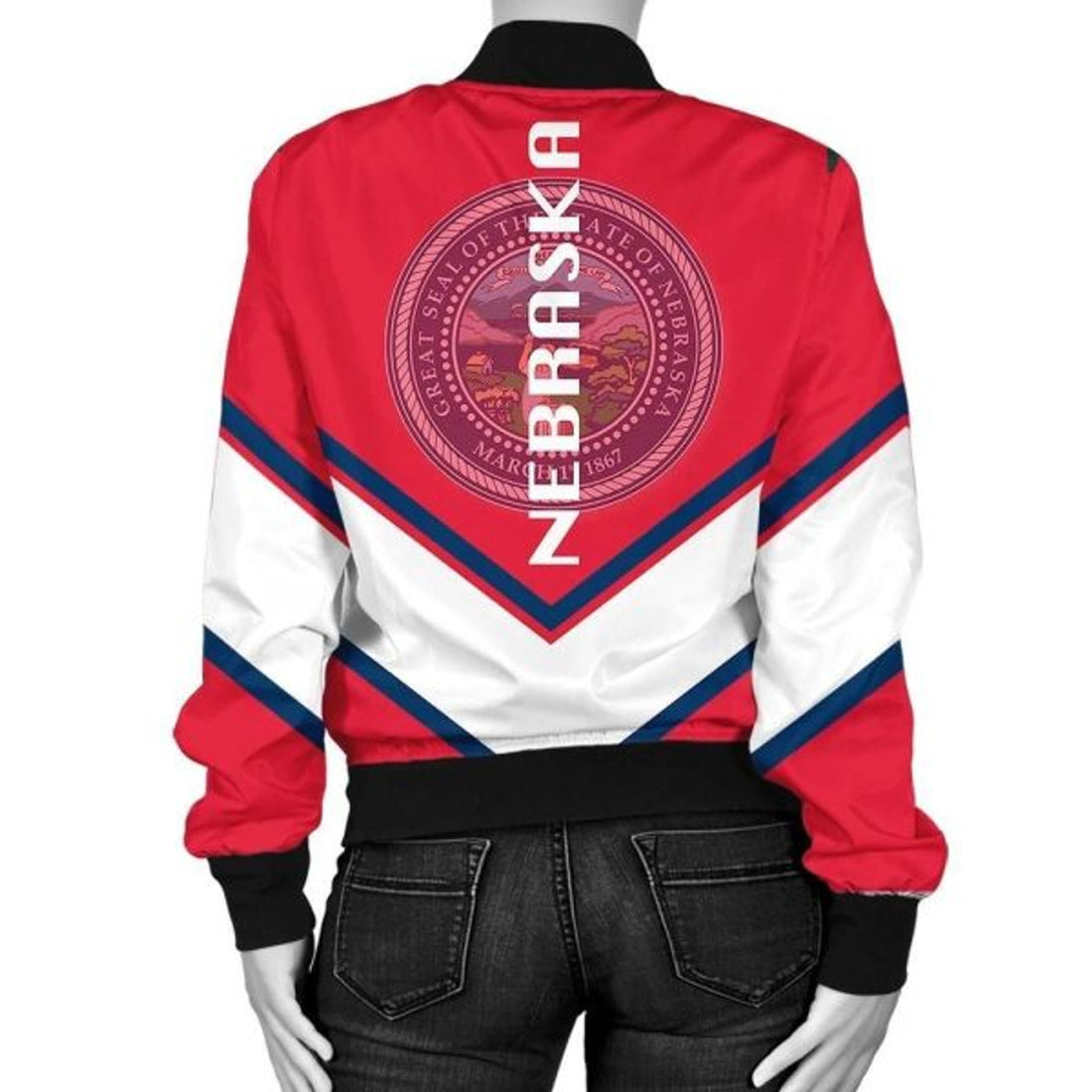 FUNSTUFFPRINTI Montenegro Coat Of Arms Women Bomber Jacket Lucian Style Bomber Jacket