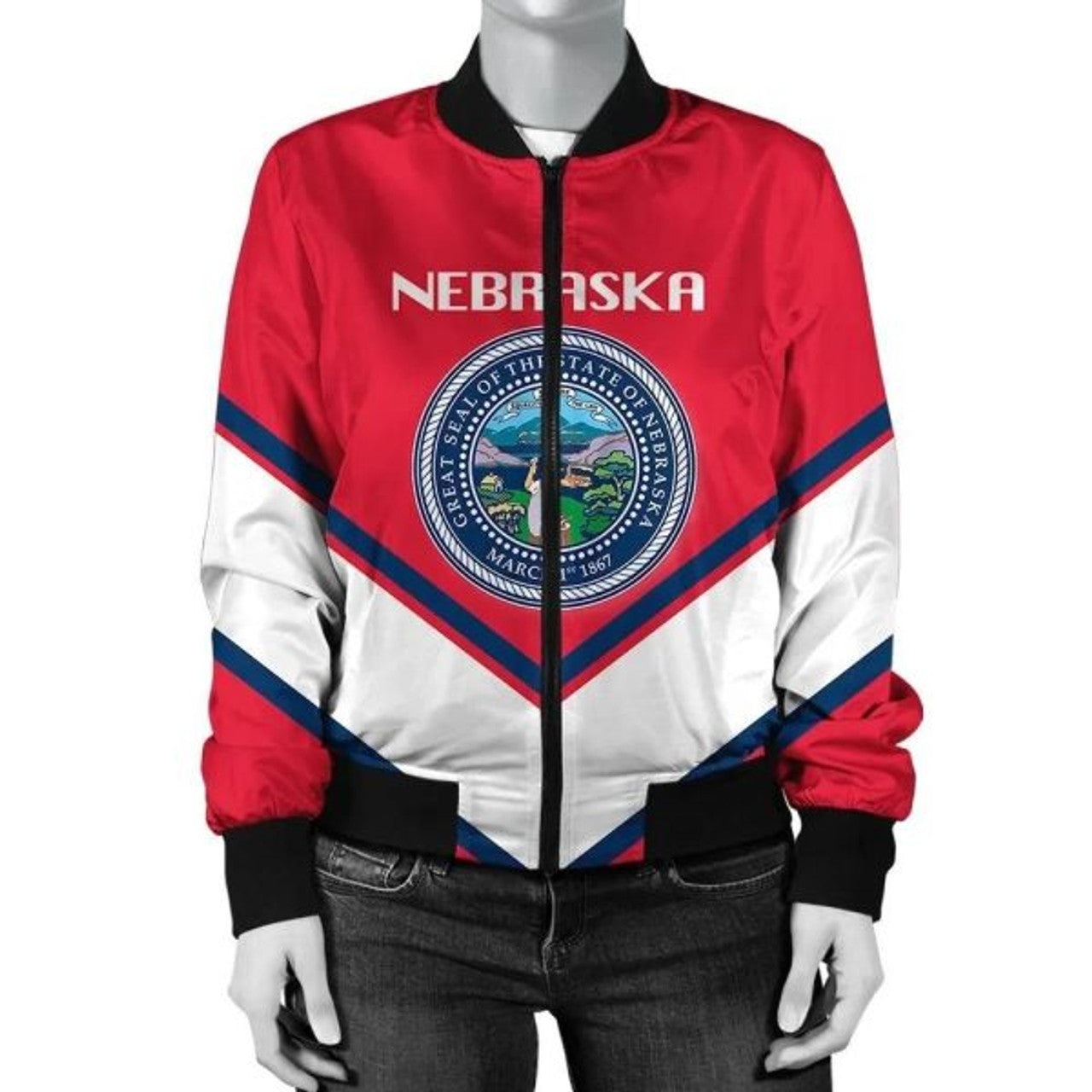 FUNSTUFFPRINTI Montenegro Coat Of Arms Women Bomber Jacket Lucian Style Bomber Jacket