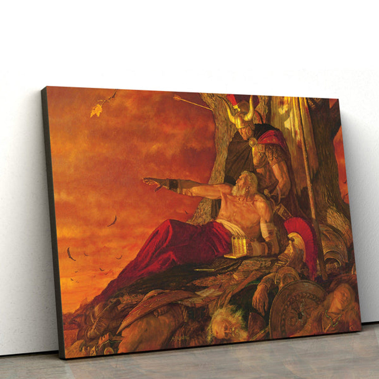 Mormon Bids Farewell To A Once Great Nation Canvas Wall Art - Christian Canvas Pictures - Religious Canvas Wall Art