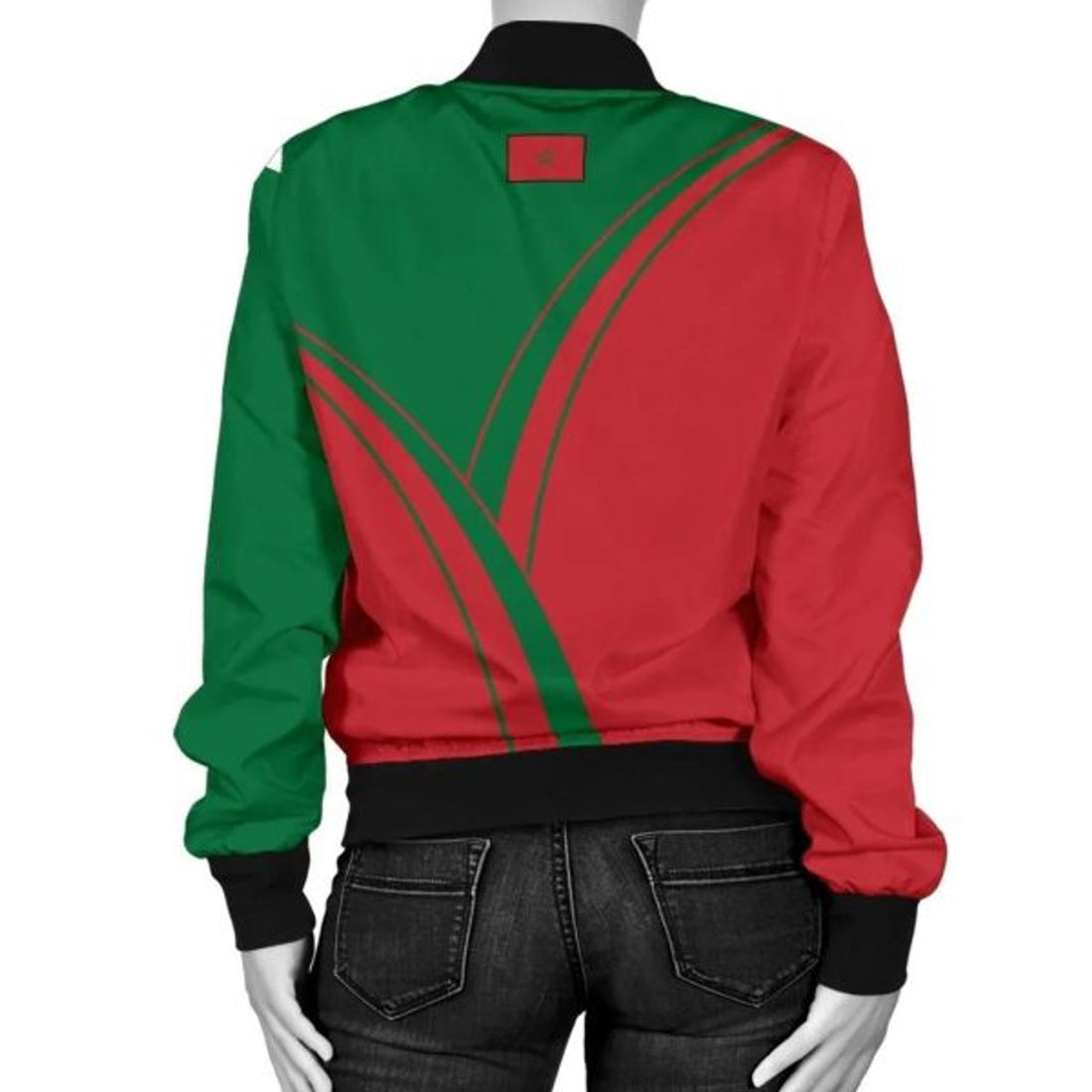FUNSTUFFPRINTI Morocco Women's Bomber Jacket - Moroccan Pride - Bomber Jacket