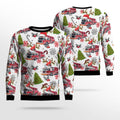 FUNSTUFFPRINT Morrisville Fire-Rescue Ugly Christmas Sweater – Christmas Gifts For Firefighters Ugly  Sweater