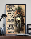 Motorcycle Lover, While On This Ride Called Life You Have Take The Good With The Bad Smile When You’re Sad Poster and Canvas