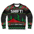 FUNSTUFFPRINT Motrocross Shift Is It Christmas Ugly Christmas Sweater, Christmas Sweater, Ugly Sweater, Funny Xmas Sweaters Ugly Sweater