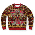 FUNSTUFFPRINT Muscle Rudolph the Red Nosed Gaindeer Ugly Christmas Sweater, Christmas Sweater, Ugly Sweater, Funny Xmas Sweaters Ugly Sweater