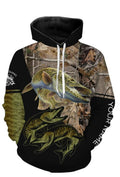 FUNSTUFFPRINT Personalized Fishing 3D All Over Hoodie Musky Fishing 3D Hoodie and Zip Hoodie