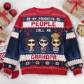 FUNSTUFFPRINT Custom My Favorite People Call Me Daddy Grandpa Ugly Sweater