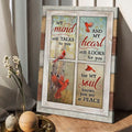 My Mind Still Talks To You And My Heart Still Looks For You But My Soul Knows You Are At Peace, Cardinal Bird Poster and Canvas