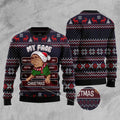 FUNSTUFFPRINT My Face When You Say It’S Too Early To Decorate For Christmas Pug Ugly Christmas Sweater, Dog Ugly Christmas Sweater, Ugly Dog Sweaters Ugly  Sweater