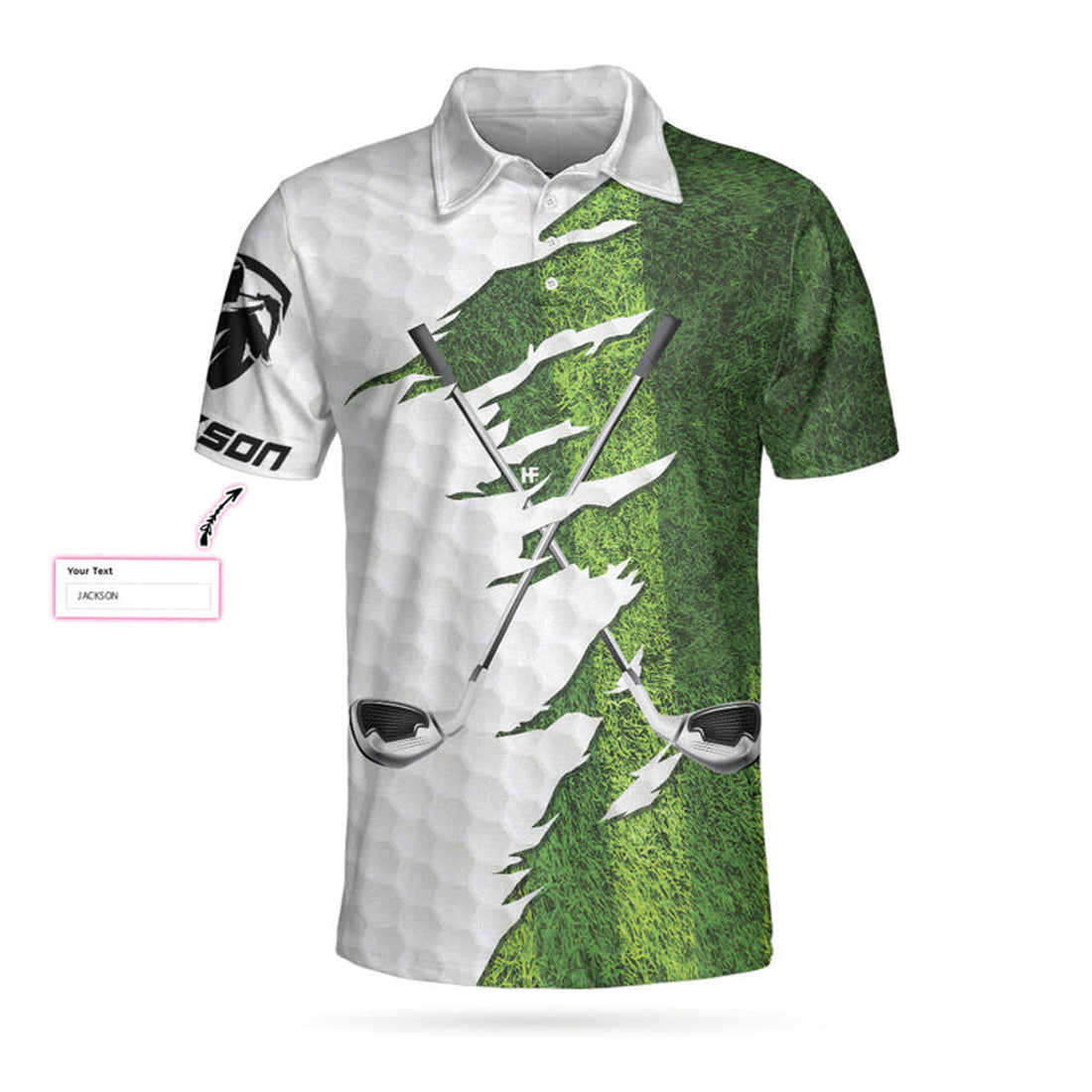 Custom My Green Jacket Is In The Wash Golf Custom Polo Shirt, Personalized American Flag Golf Shirt For Men