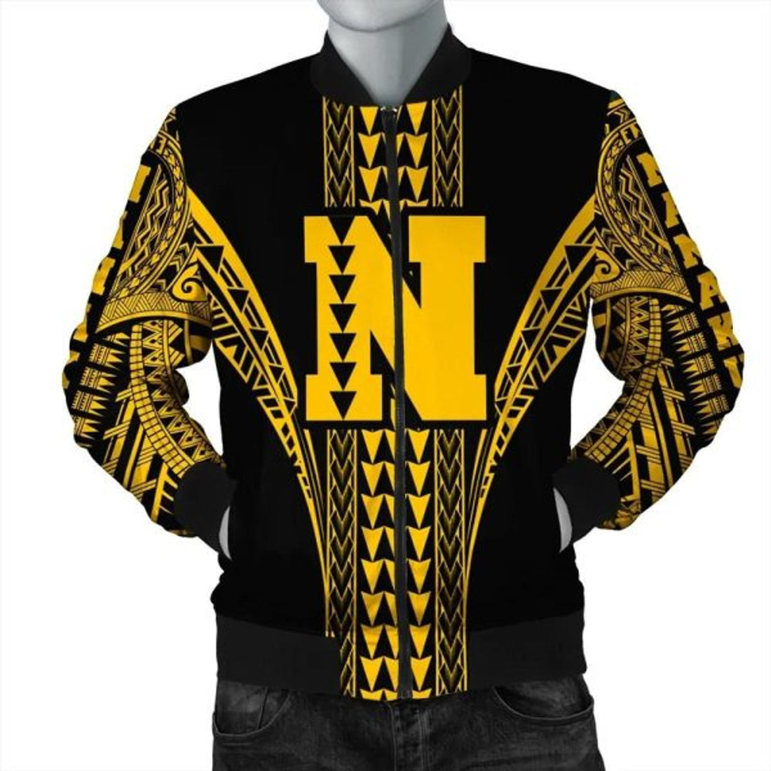 FUNSTUFFPRINTI Nanakuli High Bomber Jacket AH Bomber Jacket