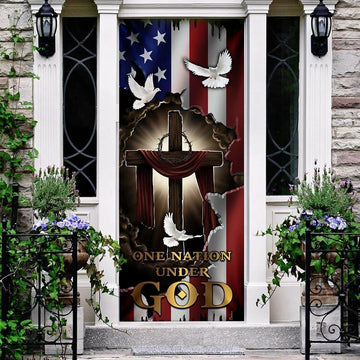 Nation Under God Christan Door Cover, Christian Door Decor, Door Christian Church, Christian Door Plaques