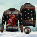 FUNSTUFFPRINT Native Excuse Me While I Whip This Out Ugly Christmas Sweater, Christmas Sweater, Ugly Sweater, Funny Xmas Sweaters Ugly Sweater