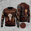 FUNSTUFFPRINT Native Skull Ugly Christmas Sweater, Christmas Sweater, Ugly Sweater, Funny Xmas Sweaters Ugly Sweater