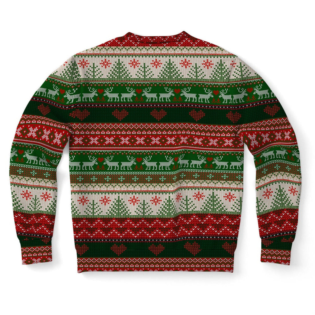 FUNSTUFFPRINT Naughty Reindeer Ugly Christmas Sweater, Christmas Sweater, Ugly Sweater, Funny Xmas Sweaters Ugly Sweater