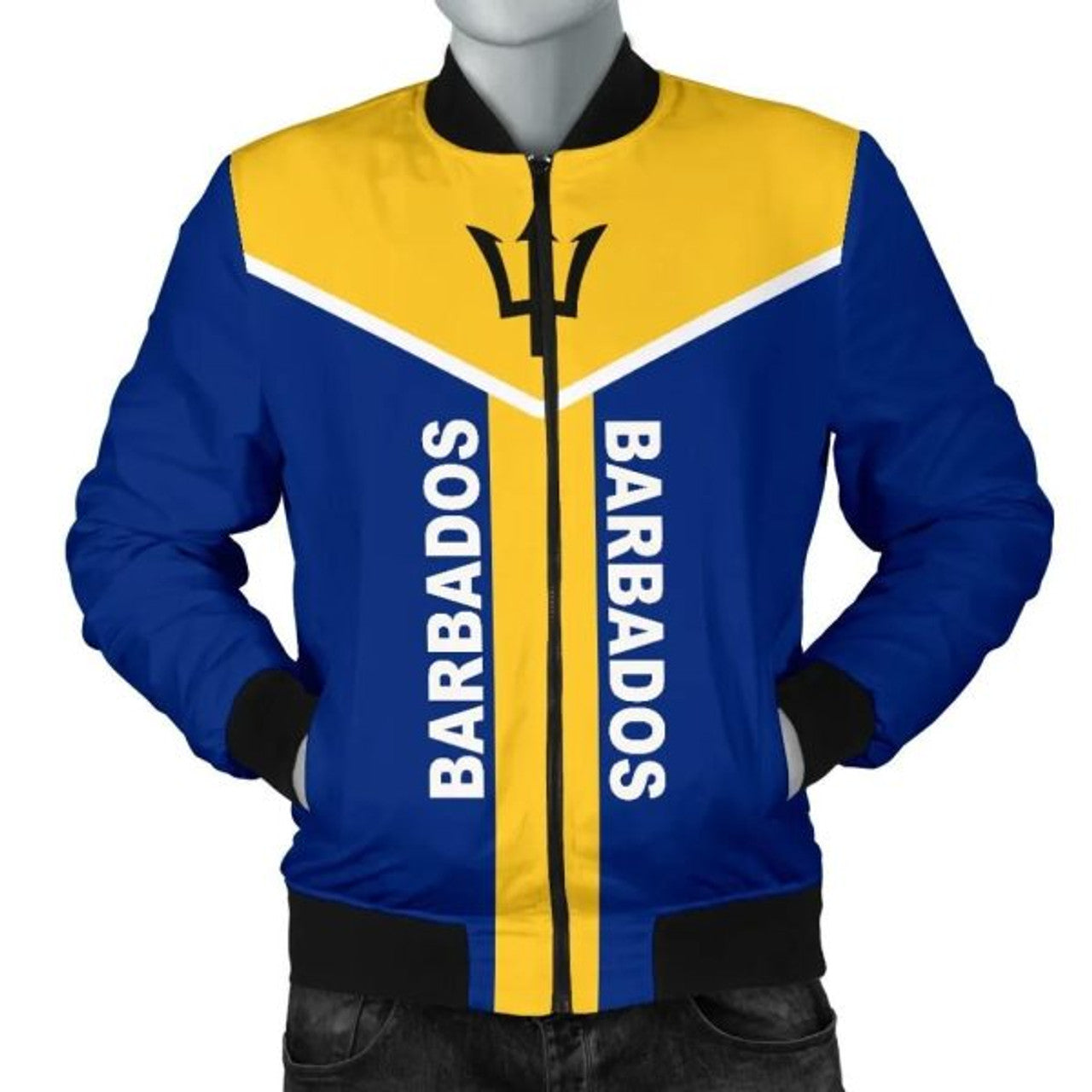 FUNSTUFFPRINTI Neo Barbados Men's 3D Bomber Jacket