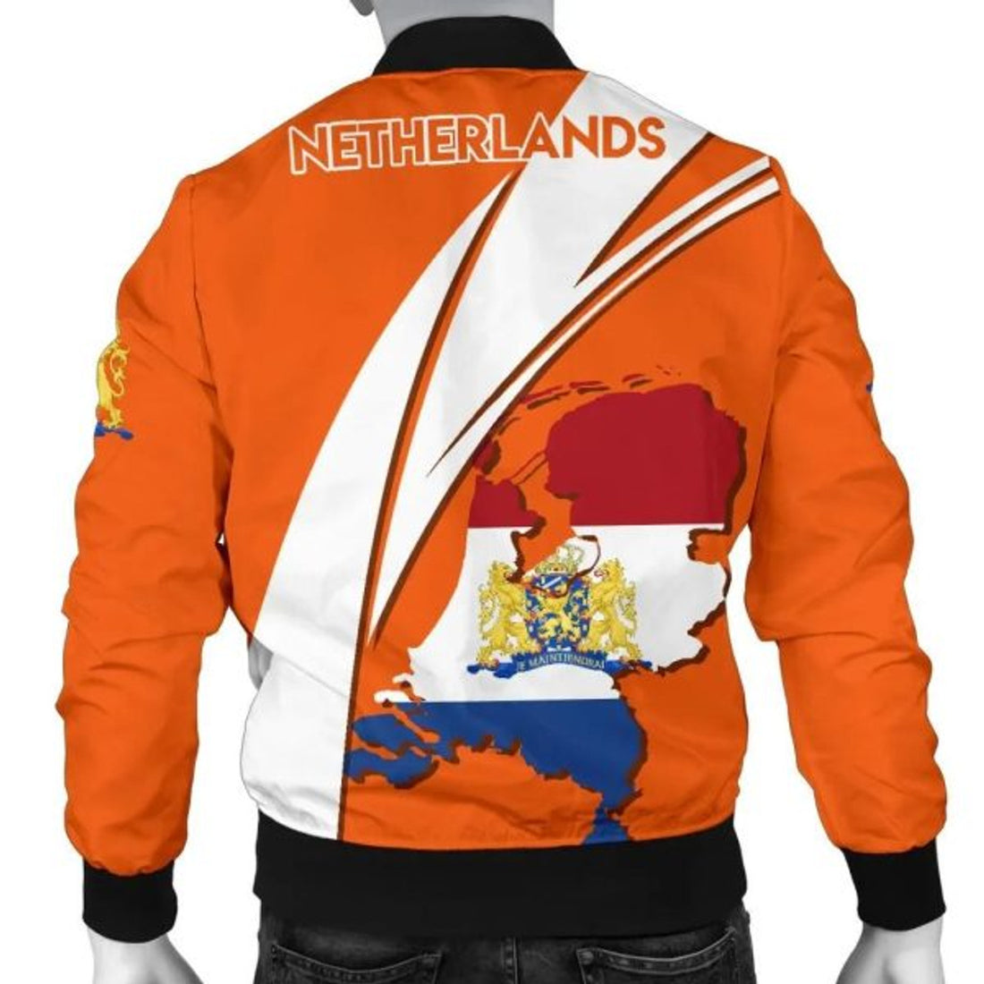 FUNSTUFFPRINTI Netherlands Bomber Jacket - Netherlands Koningsdag Lion Men Bomber Jacket