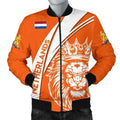 FUNSTUFFPRINTI Netherlands Bomber Jacket - Netherlands Koningsdag Lion Men Bomber Jacket