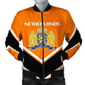 FUNSTUFFPRINTI Netherlands Coat Of Arms Men Bomber Jacket Lucian Style Bomber Jacket