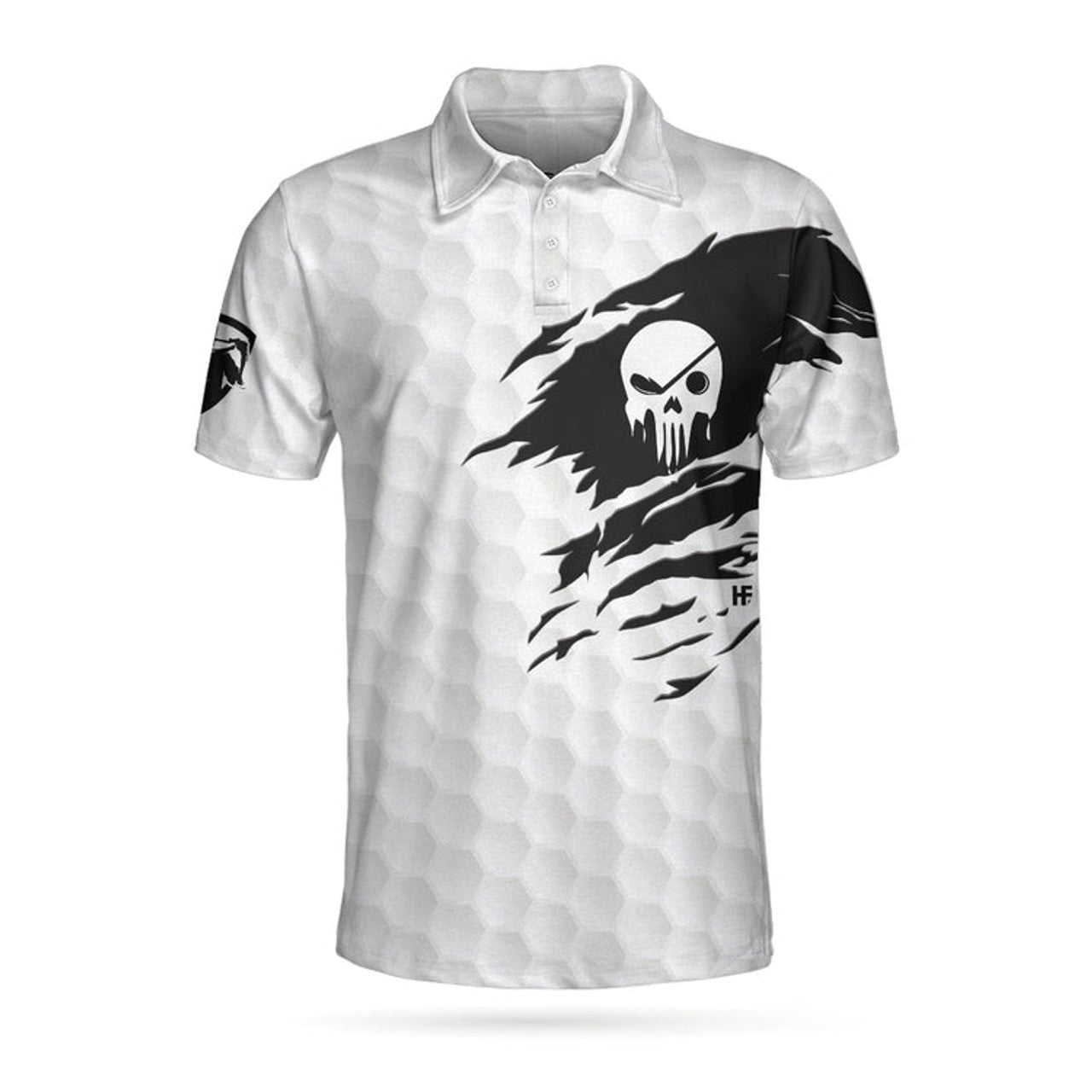 Never Underestimate An Old Man With A Golf Club Polo Shirt, White Skull Polo Shirt, Best Golf Shirt For Men