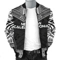FUNSTUFFPRINTI New Caledonia Polynesian Chief Men's Bomber Jacket - Black Version - Bomber Jacket