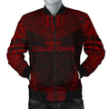 FUNSTUFFPRINTI New Caledonia Polynesian Chief Men's Bomber Jacket - Red Version - Bomber Jacket