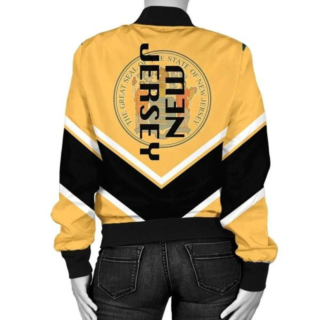 FUNSTUFFPRINTI New Hampshire Coat Of Arms Women Bomber Jacket Lucian Style Bomber Jacket